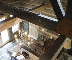 more-ceiling-beams Stained hollow beams